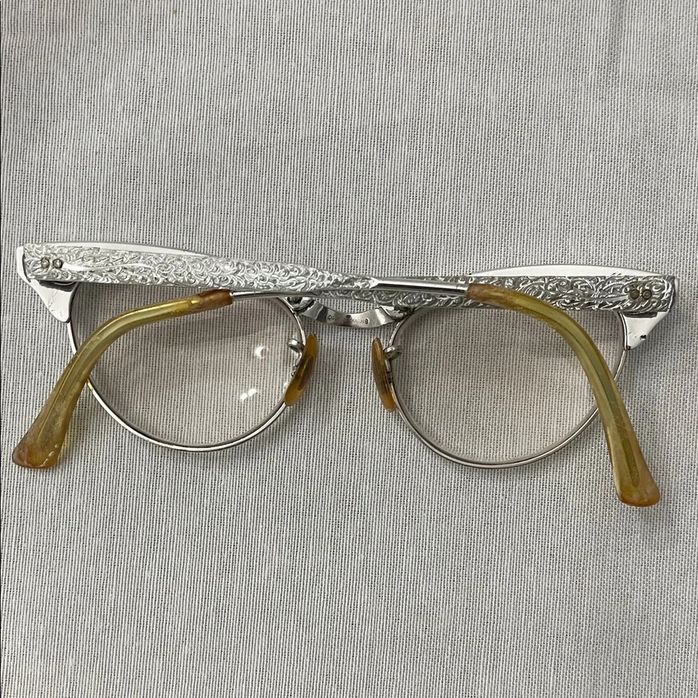 Vtg 1950s/60s Cat Eye Eyeglasses Frames 1/30 10K R.G.P 44-18